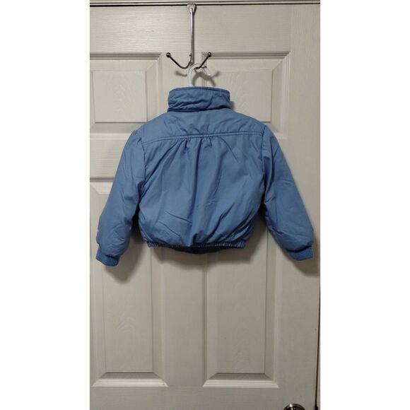 London Fog Girl's Winter Print Blue, Pink, and Purple Puffer Jacket Size 4T - Picture 2 of 3